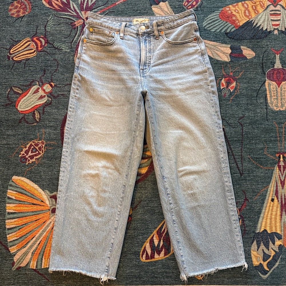 Madewell Curvy Perfect Vintage Wide-Leg Jeans, Size 28